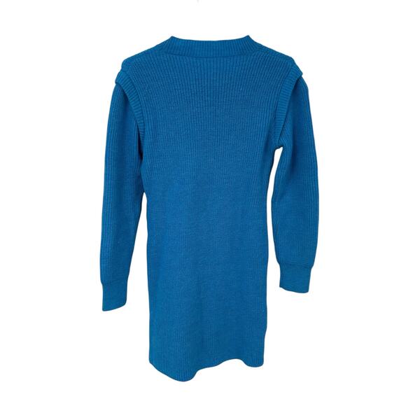 NWT Camisa Blue Long Sleeve Knit Layered Cotton Blend Sweater Dress Womens Small - Picture 5 of 5